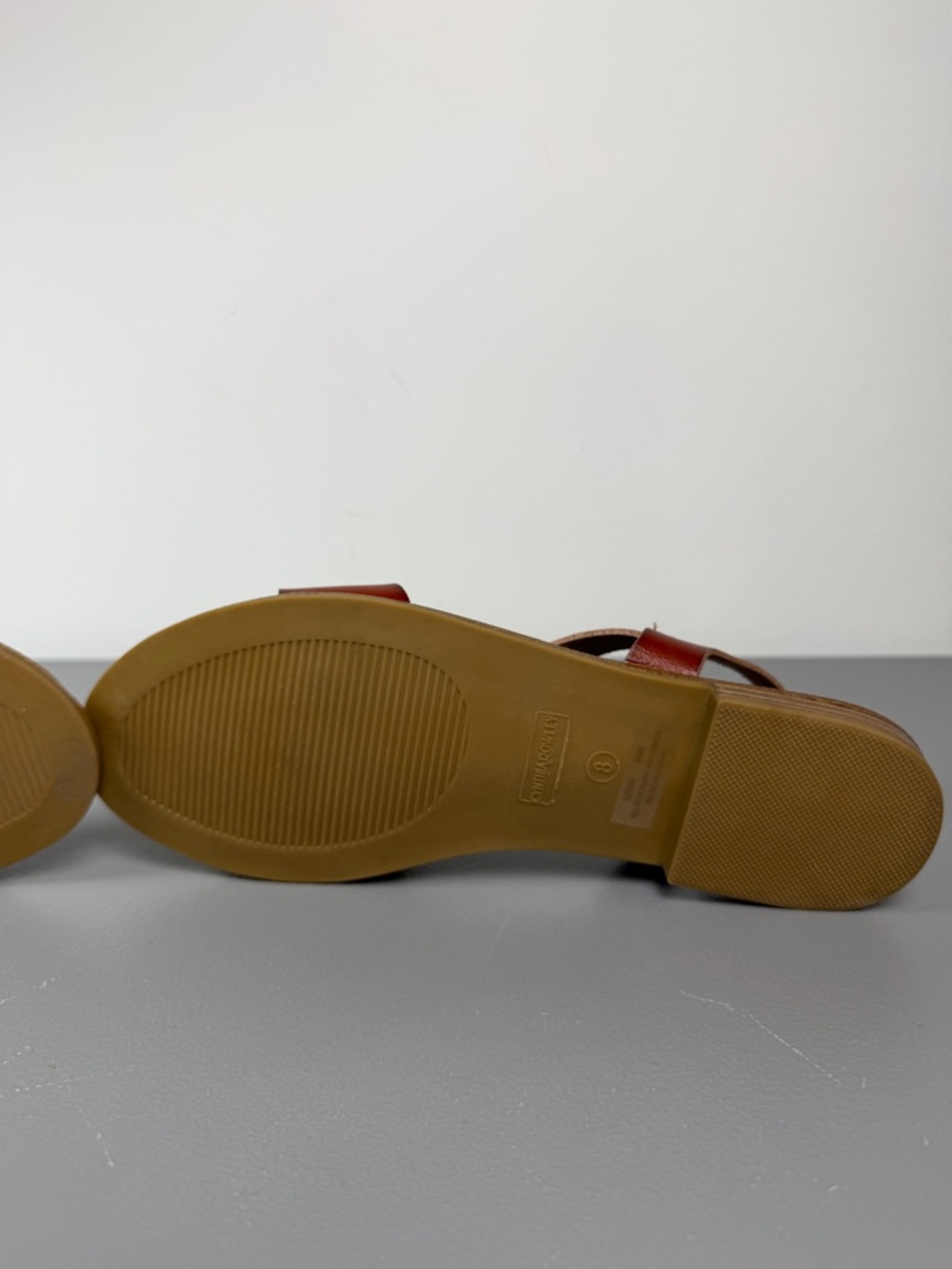 Cynthia Rowley Cognac Brown Leather Slingback Sandals - Picture 11 of 13